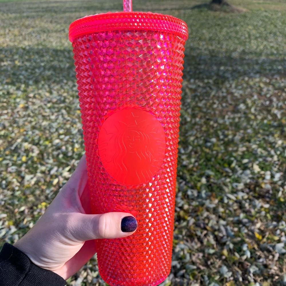 Starbucks Neon Pink Studded tumbler